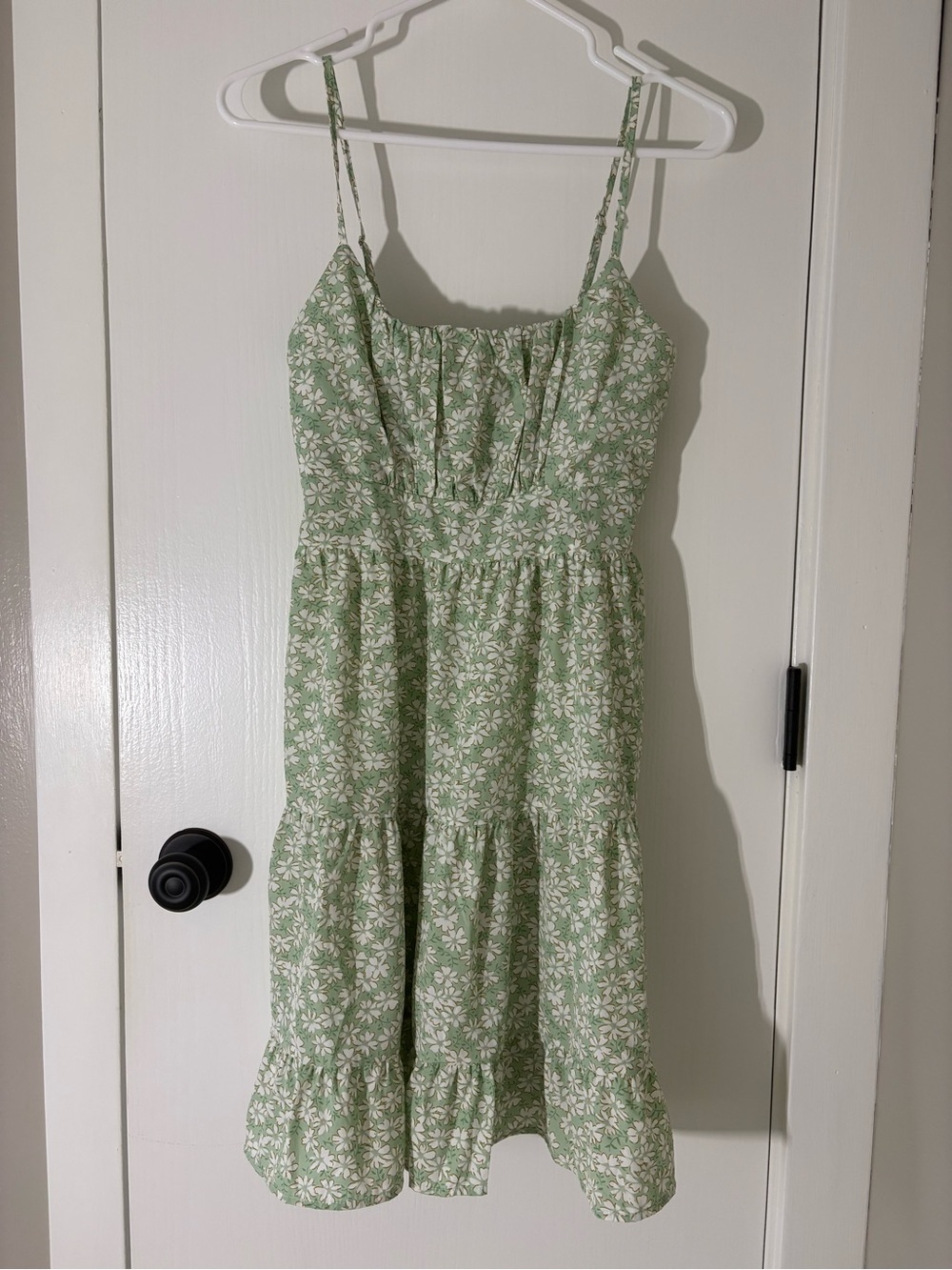 Womens Floral Green Sundress